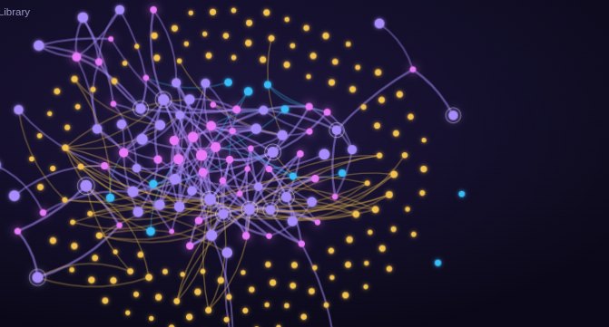 The real CaseWeave Matter Graph — the firm's matters, entities, and law-library knowledge as a connected, growing universe of nodes.